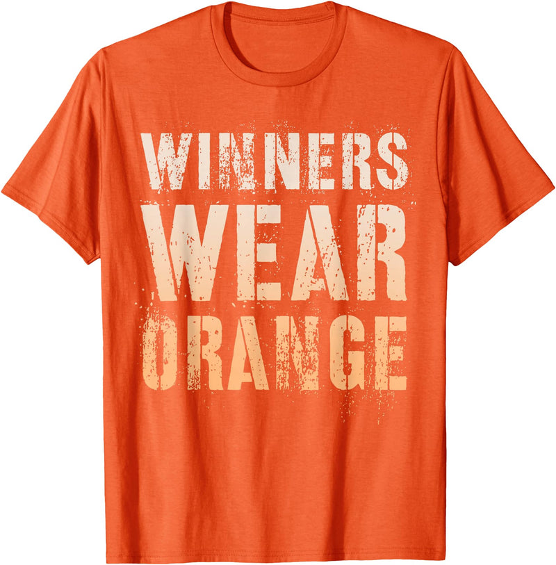 Vintage Let's Go Dutch School Holland Spirit Cheer WINNERS WEAR ORANGE Summer Camp Team Building War Game Day T-Shirt - As