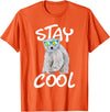 Funny Polar Bear Shirts Stay Cool - Polar Bear Cub Wildlife Zoo Animal Lover T-Shirt - Orange