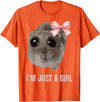 I'm Just a Girl Hamster FUNNY T-Shirt - Orange