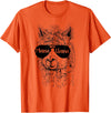 Mama Llama Funny Animal Apparel Llama Lover Mama Llama T-Shirt - Orange
