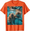 Funny Graphic Capybara Gift Ideas Funny Graphic Capybara T-Shirt - Orange
