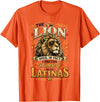 The Lion Concerns Himself Collection The Lion Does in Fact Concern Himself with Latinas Meme T-Shirt - Orange
