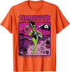 Summerween Halloween in July Spooky Summer Horror summerween Skeleton Beach Halloween Spooky Funny T-Shirt - Orange