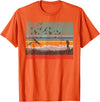 Birding & Bird Lover Shirts Retro Birding Bird Watching Bird Watcher Birder T-Shirt Small - Orange