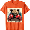 Funny Boxing Animals Boxer Bear With Boxing Gloves Kickboxing Funny Boxing T-Shirt - Orange