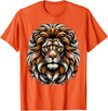 Lion Lover Face Wild Animal Lion Face Animal Lion T-Shirt - Orange
