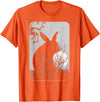 Rabbit Lover, Rabbit and Moon Small T-Shirt in Orange