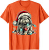 Holland Lop Rabbit Chew Christmas Light Vintage Artistic T-Shirt in Orange