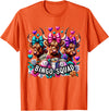 Highland Cow Bingo Player Gambler Lottery Player Highland Cow Bingo Squad Player Gambler Lottery Game Lovers T-Shirt - Orange