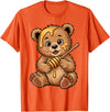 Funny bear design for kids men women Cute Bear Design for Bear Lover and Bear T-Shirt - Orange