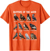 Bird Lover Hunters of the Wind Birds of Prey Falcon Owl Birding Raptors T-Shirt - Orange