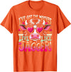 Cow's Jagger Moves: Funny Dance & Joy Cow Humor I've Got the Moves Funny Cow Like Jagger T-Shirt - Orange