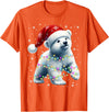 Santa Polar Bear Gift Tee Santa Polar Bear, Christmas, Men Women Kids, Bear Lover T-Shirt - Orange