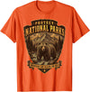 National Parks Conservation Co Protect National Parks Bear Vintage Arrowhead Badge Apparel T-Shirt - Orange