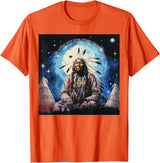 RedizStyle Crazy Horse - I Salute The Light Within Your Eyes T-Shirt - Orange