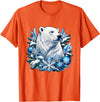 Arctic Polar Bear Snowflake Winter Christmas Christmas Polar Bear Snowflakes Winter Ornaments T-Shirt - Orange
