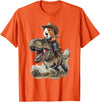 Animal Cowboy Guinea Pig Rex Cowboy T-Shirt - Orange