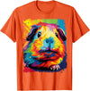 PopArt Pet Animal Prints A Guinea Pig T-Shirt - Orange