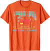 Funny Camping Lovers Gift Tee Hey Look A Menu Funny Bear Camping Retro Vintage Camper Car T-Shirt - Orange