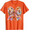 Summerween Tees NYC Summerween Bow Coquette Summer Halloween Ghosts Beach Coffee T-Shirt - Orange
