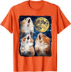 Hamsters Howling At Moon T-Shirt - Orange