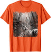 Halloween Ghost Cat Selfie Forest Lat Halloween Ghost Cat Forest Selfie Scared Men Women Kid T-Shirt - Orange
