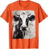 Noah&Friends A Black White Cow T-Shirt - Orange