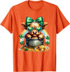 St. Patricks Day Highland Cow Highland Cow Tees St. Patricks Day Highland Cow Highland Cow T-Shirt - Orange