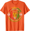 Lion Juneteenth 1865 Fathers Day Black History Tee Black King Lion Juneteenth 1865 Men Dad Father's Day T-Shirt - Orange