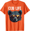 Matching Cute Bear Cub Designs for Boys & Girls Funny Bear Cub Boys Toddler Brown Black Mom Son Daughter T-Shirt - Orange