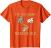 Cute Kids Rabbit Lover Bunny Graphic T-Shirt in Orange