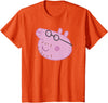Peppa Pig Daddy Pig Head Shot T-Shirt - Orange