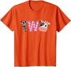Funny Cow Mom And Dad Birthday Family Tees Second Birthday Girl Cow Farm, 2nd Birthday Cow 2 Toddler T-Shirt - Orange