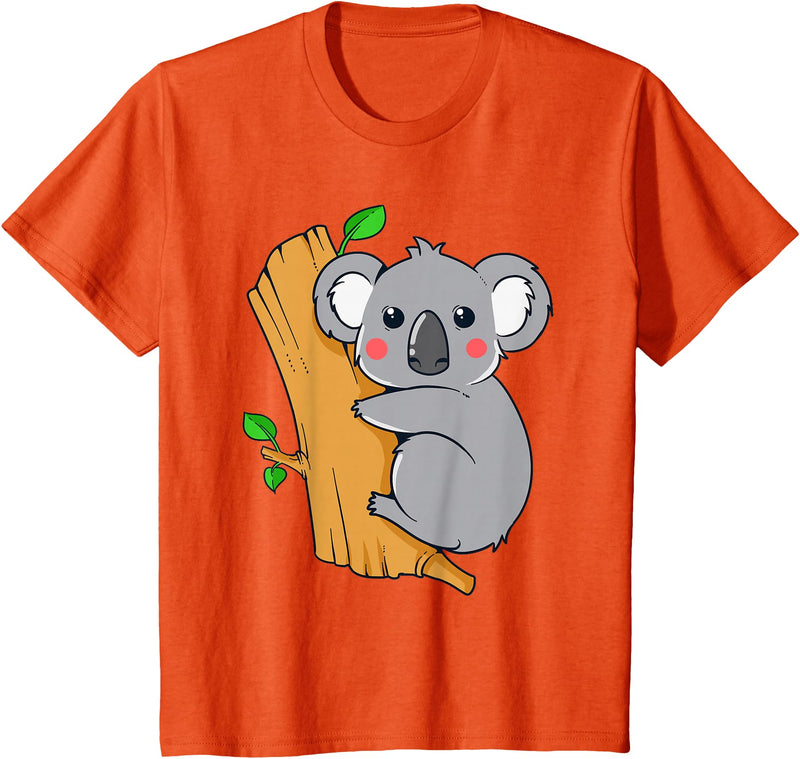 Charm's Children Clothing Cute Koala Bear T Shirt for Children | Kids Koala Bear Shirt T-Shirt - Orange
