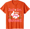 Kids Bunny Rabbit T-Shirt in Orange
