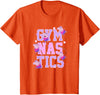 Kids Peppa Pig Gymnastics Stacked Text T-Shirt - Orange