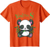 Girls Panda Birthday Tee Shirts Co. Panda 8th Birthday T Shirt Girls Gift Birthday Outfit Age 8 T-Shirt - Orange