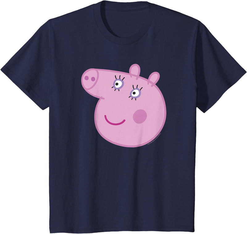 Peppa Pig Mummy Pig Head Shot T-Shirt - Navy Blue