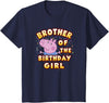 Kids Peppa Pig George Pig Birthday Brother of The Girl T-Shirt - Navy Blue