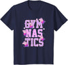 Kids Peppa Pig Gymnastics Stacked Text T-Shirt - Navy Blue