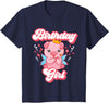 Pig Piggy Piglet Birthday Shirts and Gifts Pig Birthday Party Cute Girl Piggy Piglet Girls Gift T-Shirt - Navy Blue