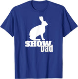 Show Dad Rabbit County Fair Livestock T-Shirt in Royal Blue