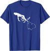 Guinea Pig Boop Skeleton Halloween Boys Girls Guinea Pig Scary Skeleton Hand Boop Funny Spooky Halloween T-Shirt - Royal Blue