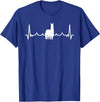 LLama Gifts & Accessories Llama Heartbeat Alpaca Llama Lover T-Shirt - Royal Blue