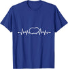 Animal Tee & Guinea Pig Animal Furry Potato Heartbeat Guinea Pig T-Shirt - Royal Blue