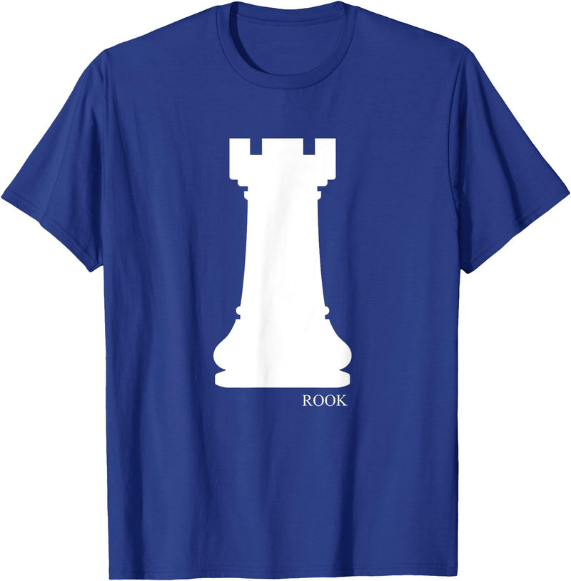 Chess Game Costumes Ez Rook Chess Piece Group Costume Chess Club Chess Board T-Shirt - Royal Blue