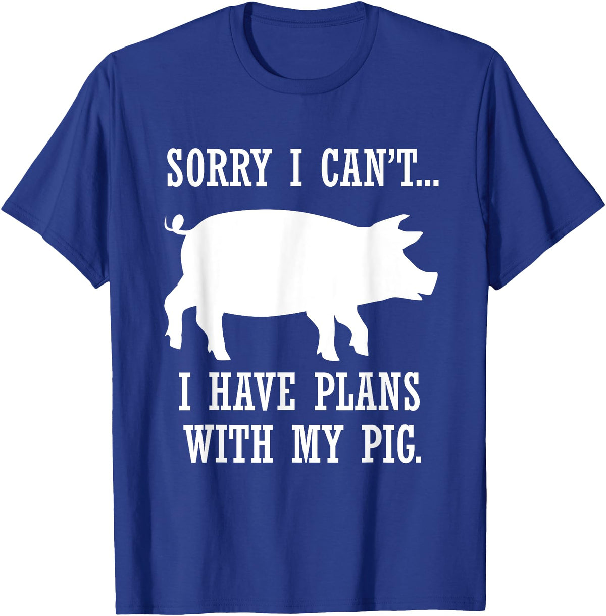 Lustige Schwein Bauernhof Tier Zitate Plans with My Pig Farmer Piggy T-Shirt - Royal Blue