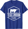 Farm and Longhorn Gift for Men and Cattle Clothing Texas Longhorn Cattle - Longhorn Cow For Cattle Farmer T-Shirt - Royal