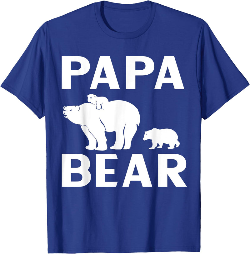 Papa & Mama Bear Outfit Papa Bear Polar Bear Kids T-Shirt - Royal Blue