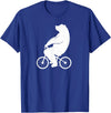 Die besten Radfahrer Outfits und Geschenke Bear on bicycle cyclist bicycle cycle outfit T-Shirt - Royal Blue